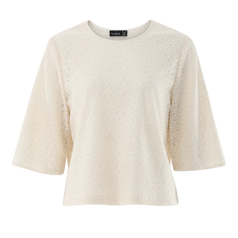 VAN LAACK Bluse Bluse Modern Fit Uni braun