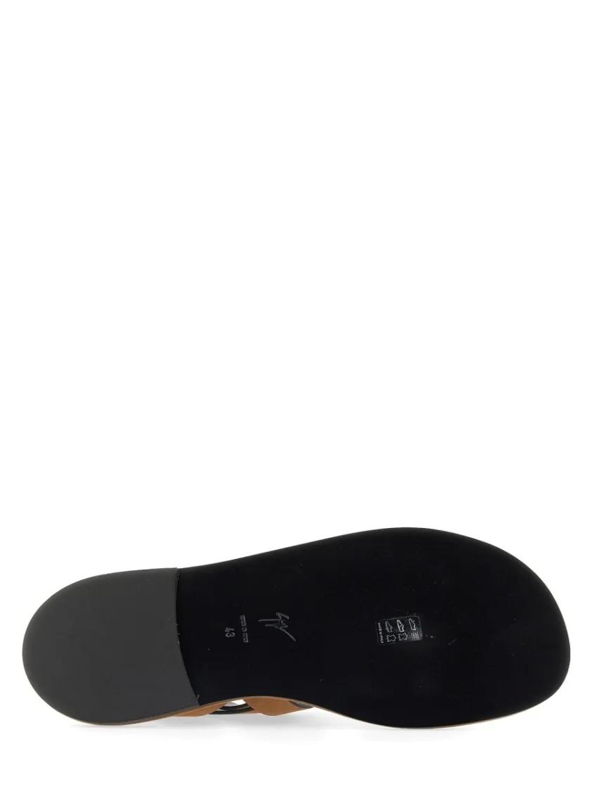Thumbnail - Giuseppe Zanotti Loafer - Brown Sandalo Aymon With Multiple Straps - Gr. 42 (EU) - in Braun - für Damen