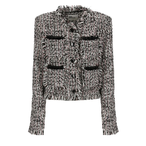 Self Portrait Blazer With Paillettes Grey Blazer