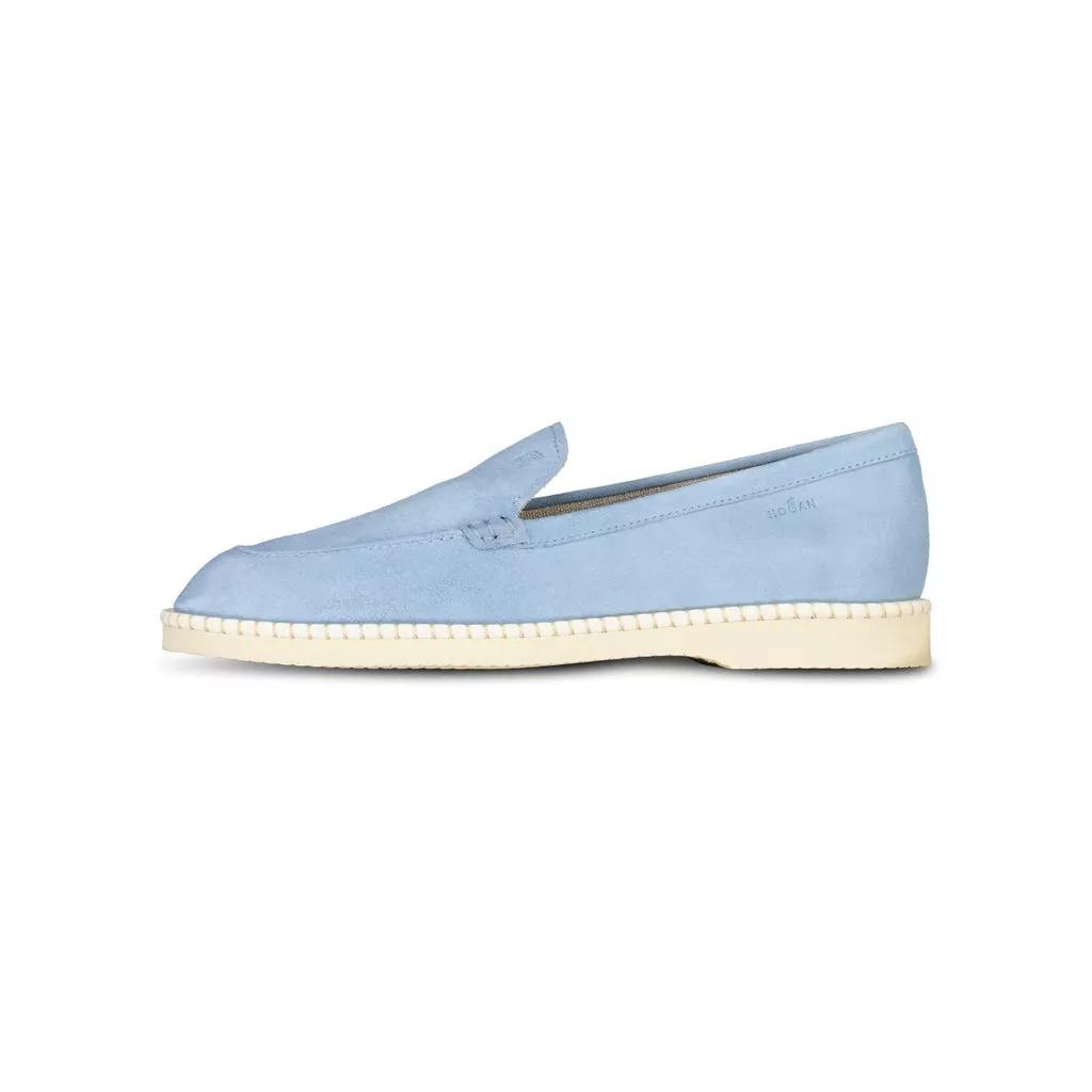 Hogan Low-Top Sneaker - Loafers aus Veloursleder - Gr. 40 (EU) - in Blau - für Damen