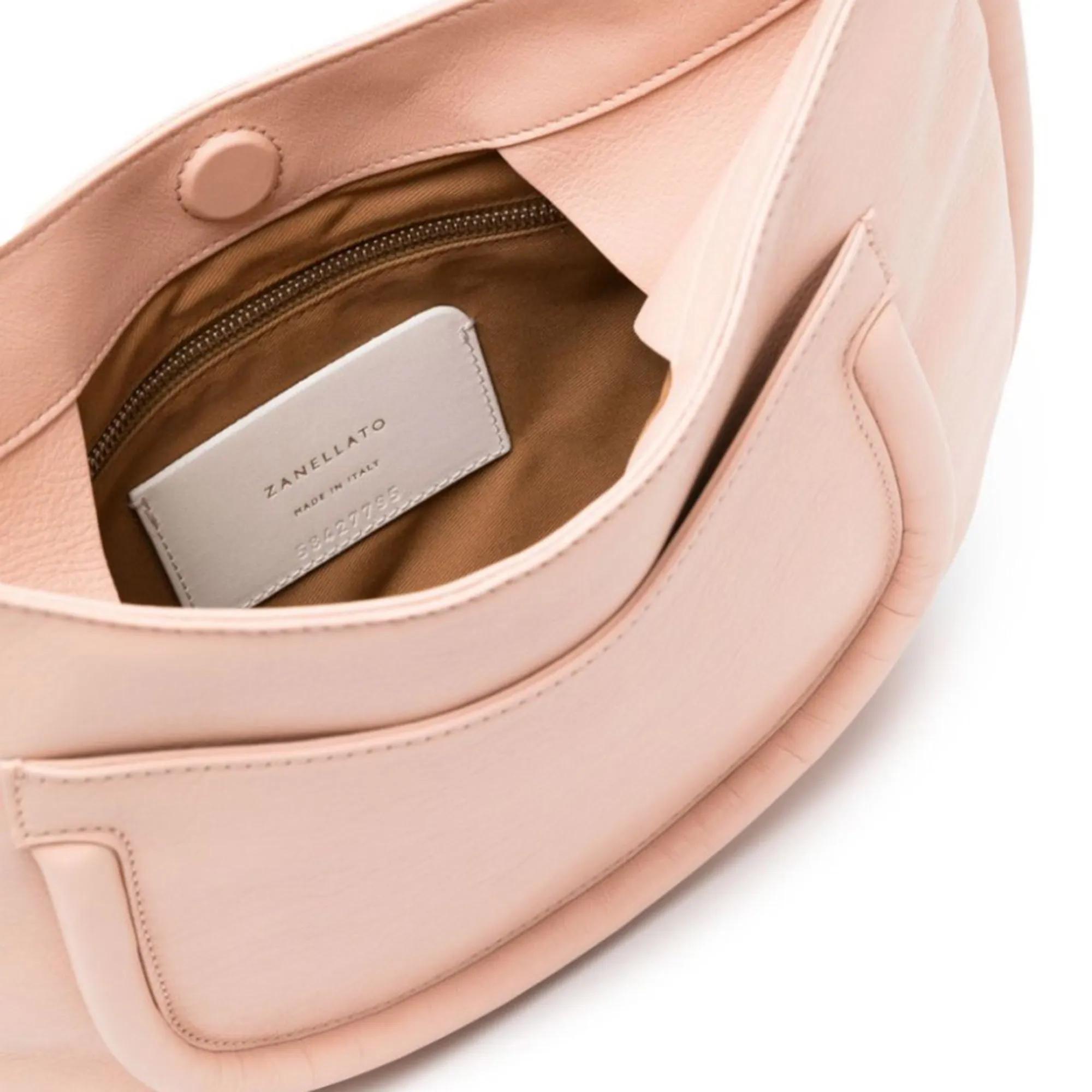 Zanellato Hobo bags Borsa Demi Piuma Knot in roze