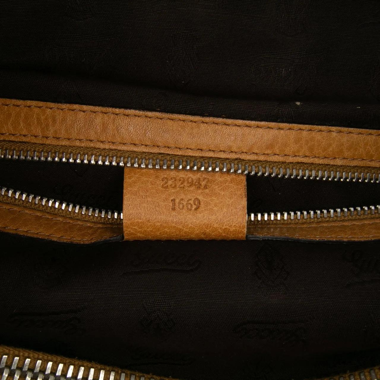 Thumbnail - Gucci Shopper - Medium GG Canvas Bamboo Libeccio Tote - Gr. unisize - in Braun - für Damen