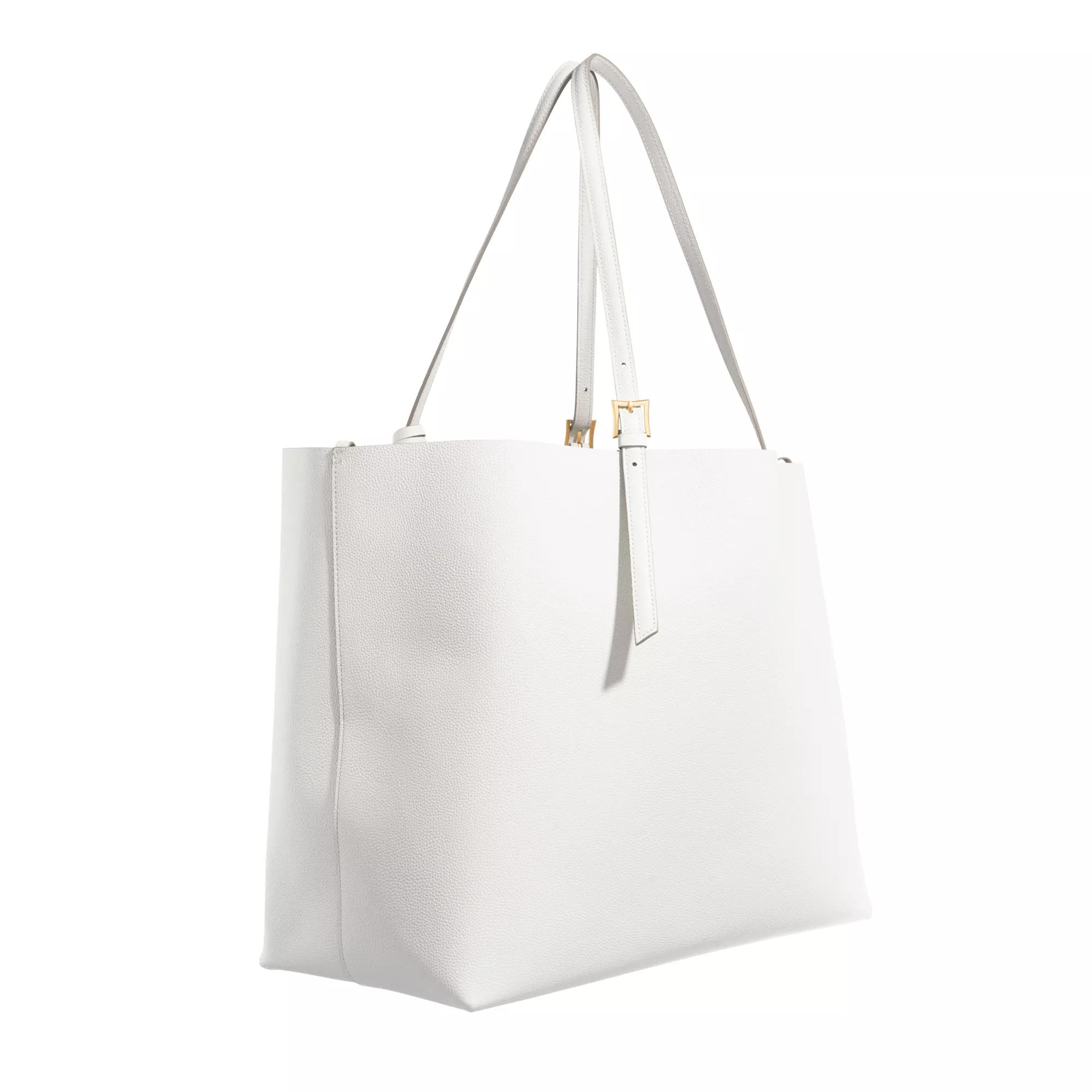 MCM Shoppers Himmel Lthr Doppel Shopper in wit