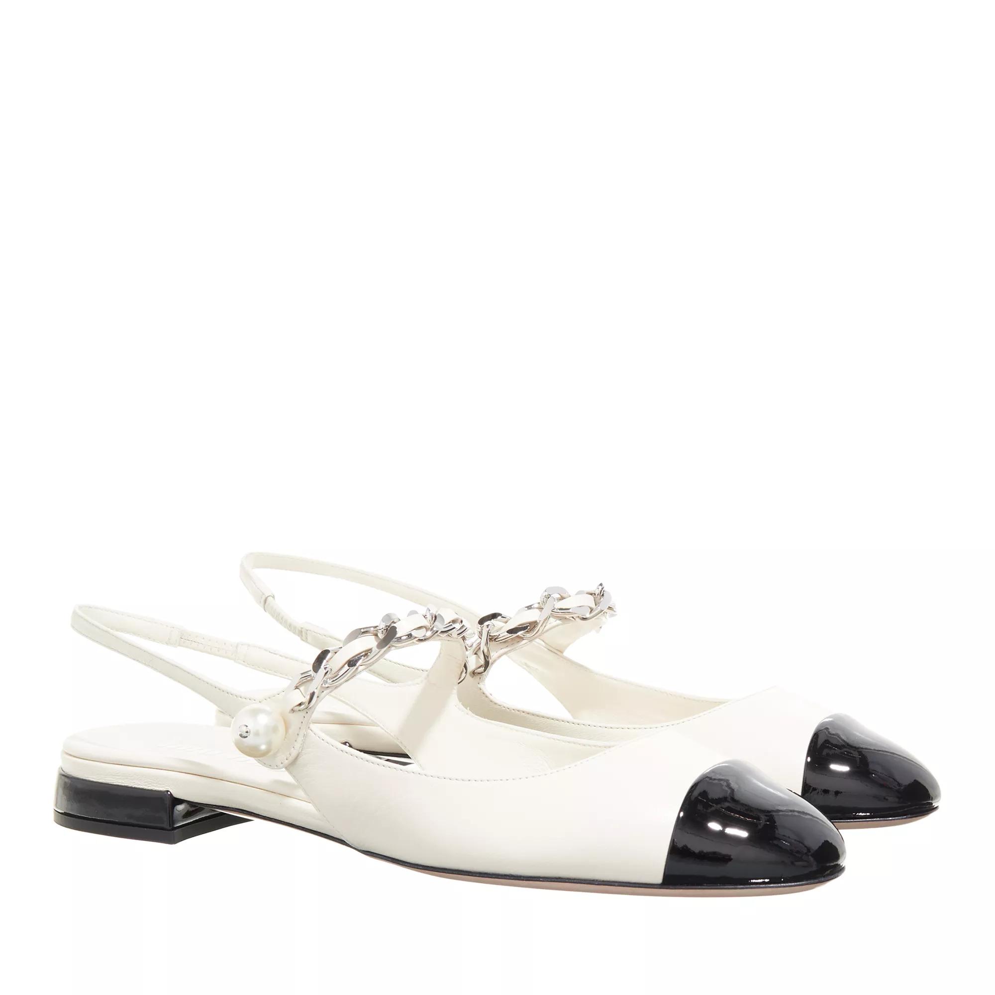 Miu Miu Slipper & Pantoletten - Slingback Ballets - Gr. 36 (EU) - in Creme - für Damen