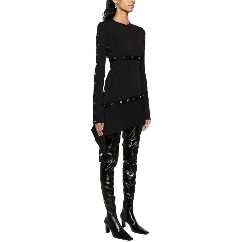 The Attico Midikleid mini dress black schwarz(Image 2)