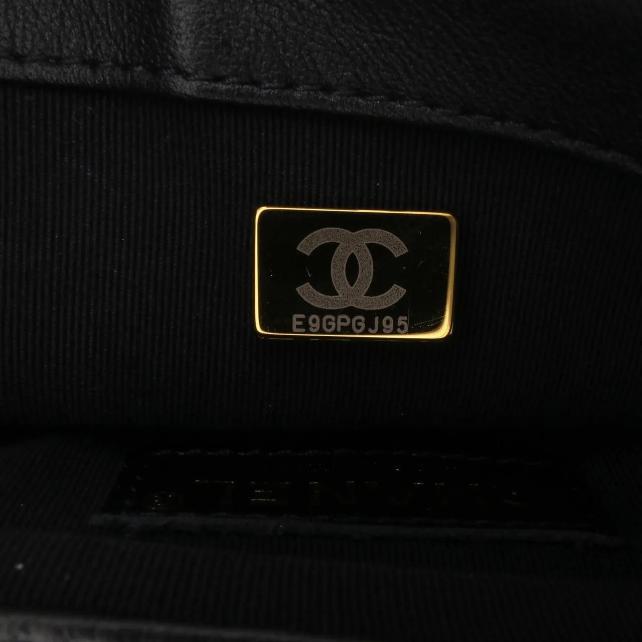 Thumbnail - Chanel Hobo Bags - 2021-2025 Mini Tweed My Own Frame Flap - Gr. unisize - in Schwarz - für Damen