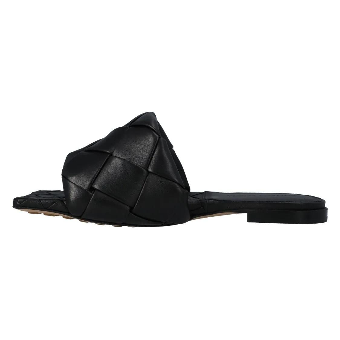 Thumbnail - Bottega Veneta Sandalen - Lido Flat Sandal Black - Gr. 36 (EU) - in Schwarz - für Damen
