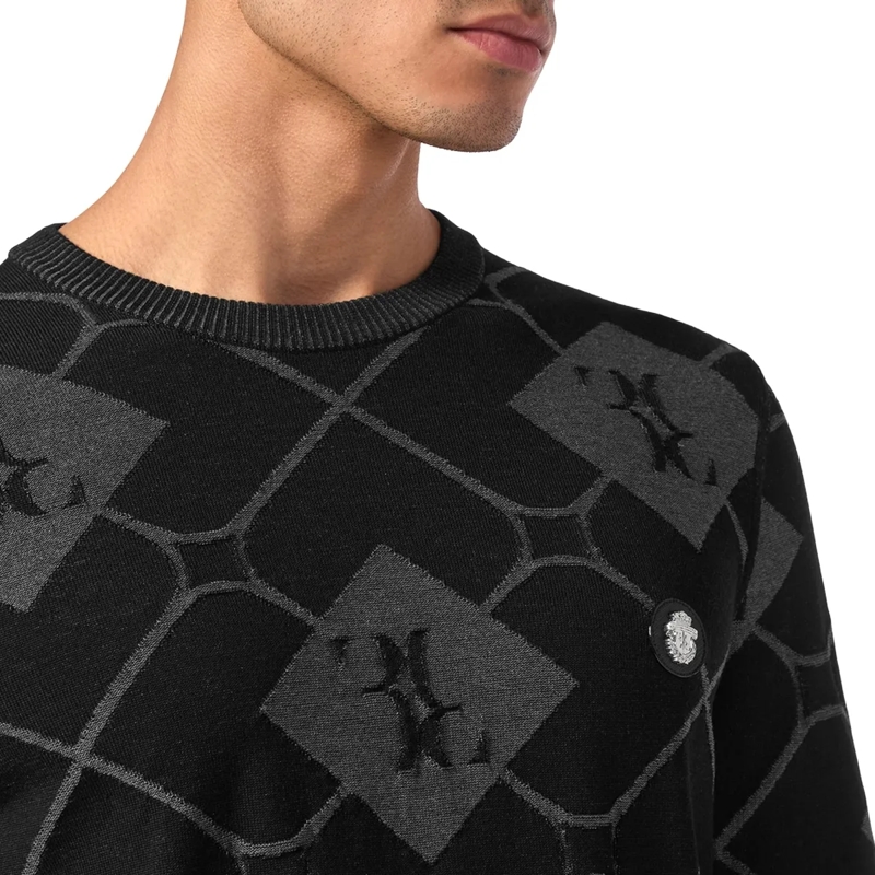 BILLIONAIRE  Rundhalspullover schwarz(Image 4)