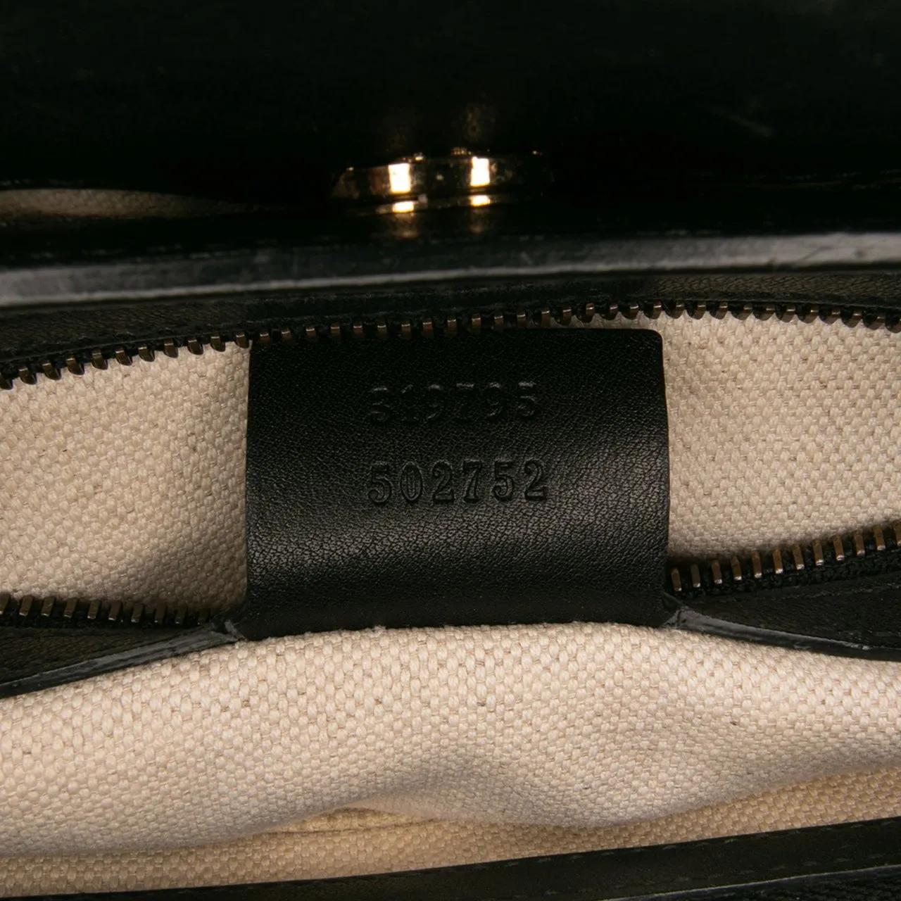 Thumbnail - Gucci Hobo Bags - Patent Bright Bit Satchel - Gr. unisize - in Schwarz - für Damen