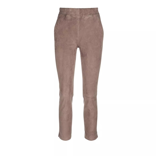 Arma Provence Stretch Suede grey taupe Pantaloni in pelle