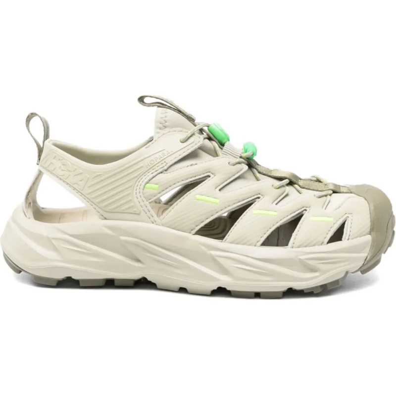 Hoka Sandalen U Hopara Oyster Mushroom/neon Lime mehrfarbig