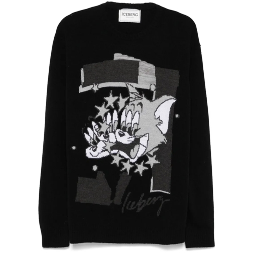 Iceberg Trui Printed Sweater Black