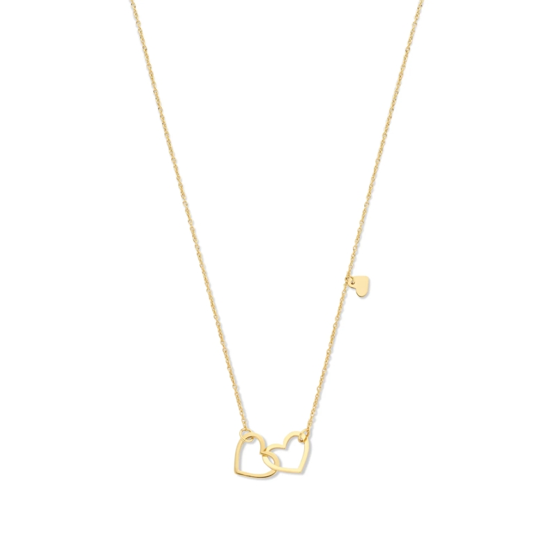 Isabel Bernard Mittellange Halskette Belleville Amore 14 Karat Necklace With Heart Gold