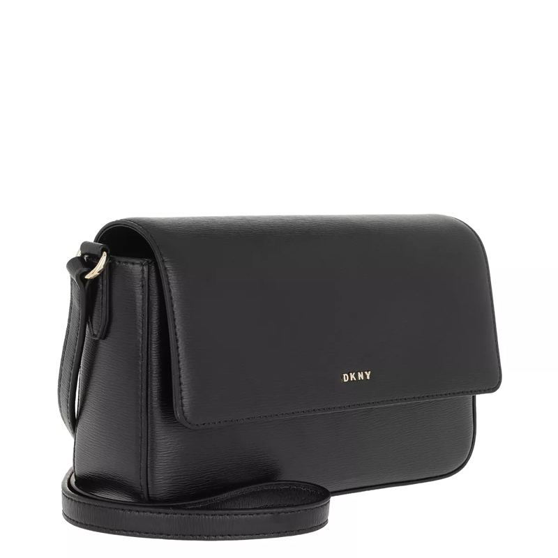 DKNY Crossbody Bag Bryant Md Flap Crossbody Black Gold(Image 3)