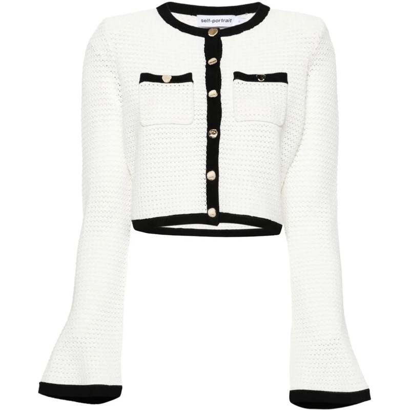 Self Portrait  Sweaters White weiß