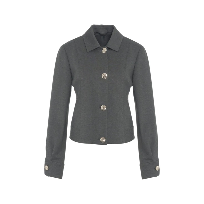 LIU JO Overgangsjas Casual Jacket With Decorative Metallic Buttons Grey