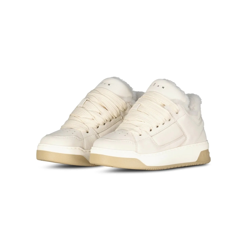 Hogan Veterschoenen Cunky Sneaker mit Woll-Fütterung weiß