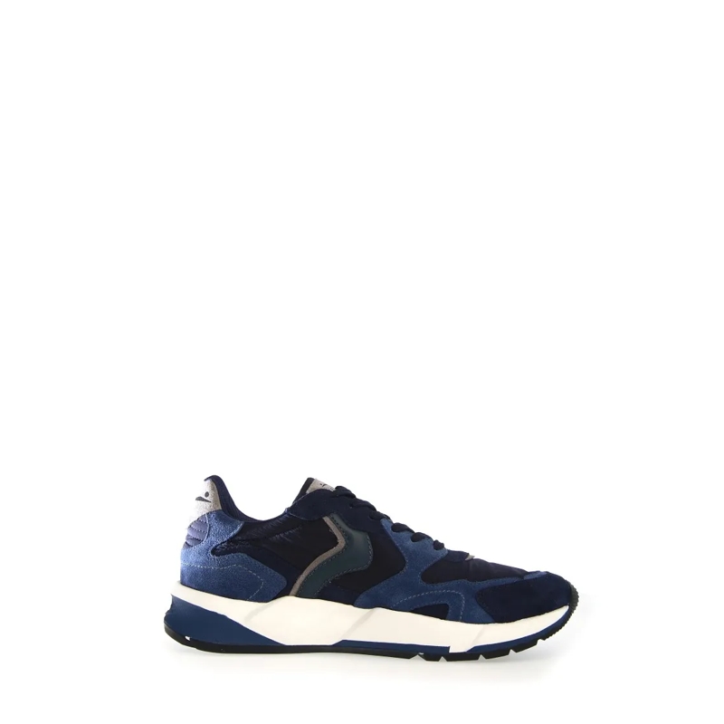 Voile Blanche Low-Top-Sneaker Sporty Sneakers With Technical Fabric Upper Blue