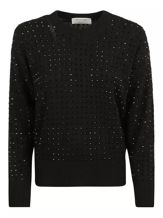 Sportmax Fine-Knit Jumper Black