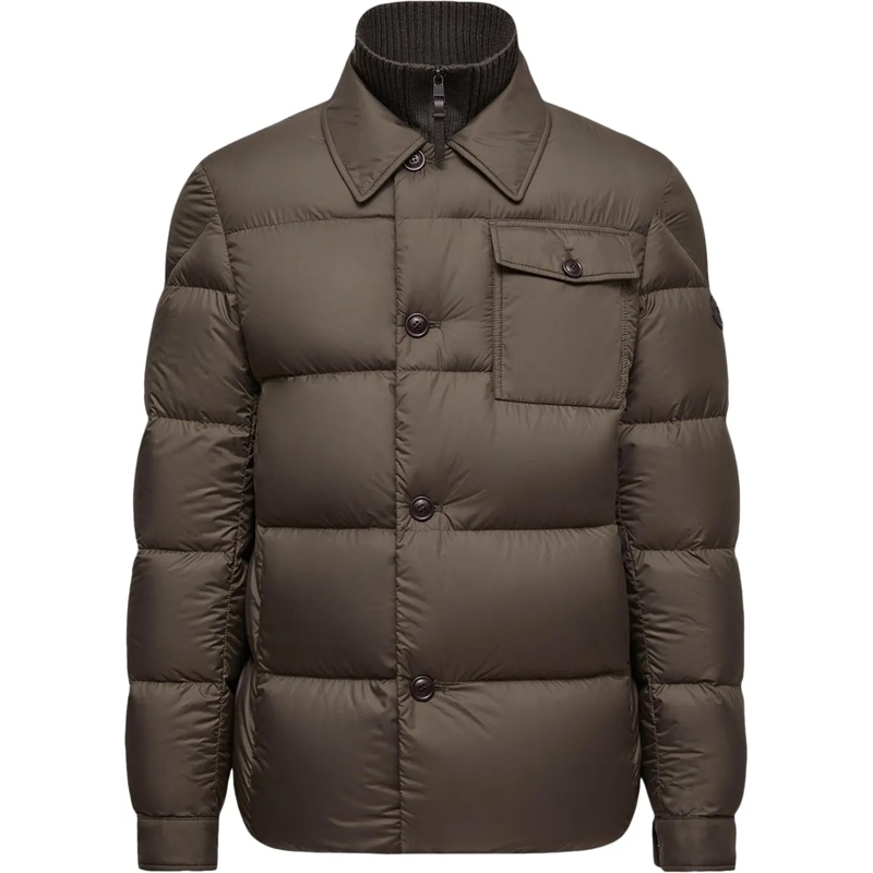 Moncler Daunenjacke Heren Pres Shirt Jacket grün