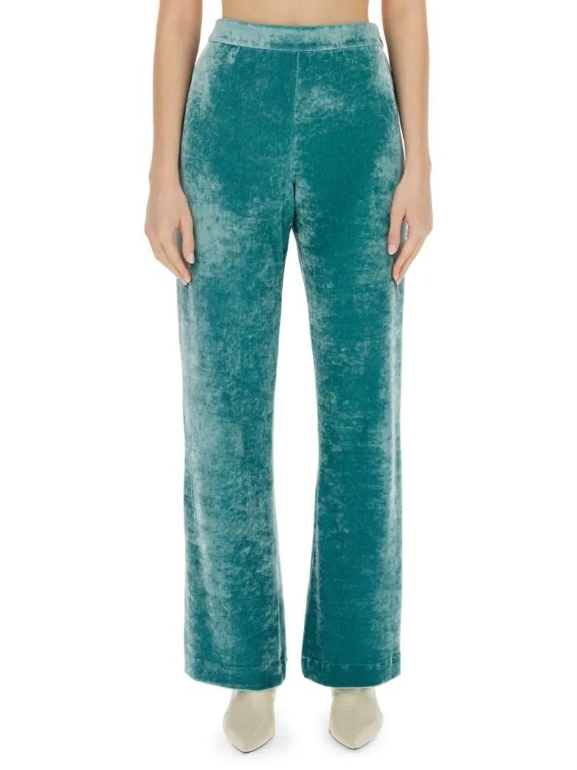 Thumbnail - Jil Sander - Relaxed Fit Wide Leg Pants - Größe 36 - blau