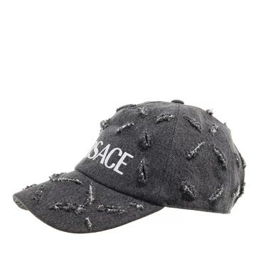 Versace Baseball Cap Denim Laser Cutting | Nero Baseball-Kappe