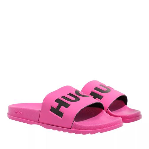 Hugo Match Slides Medium Pink Slip-in skor