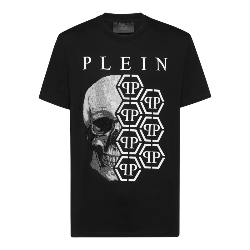 Philipp Plein T-Shirt T-Shirt Hexagon schwarz