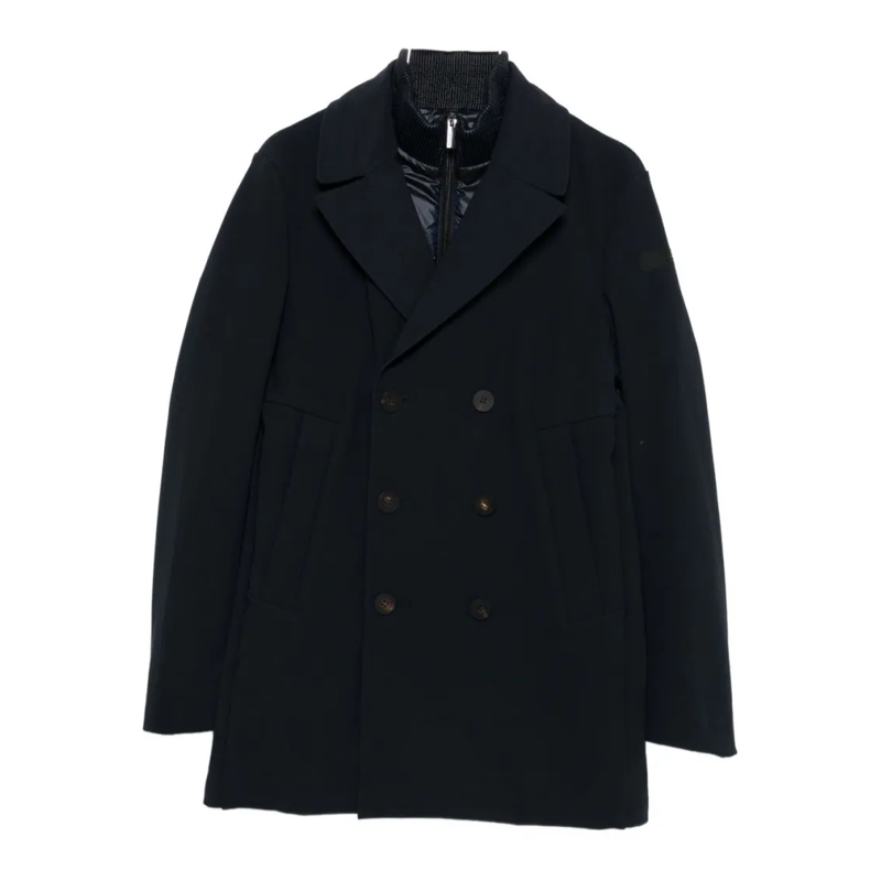 Rrd Donsjas Double-Breasted Minimalist Jacket With Classic Lap Black