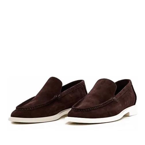 Bottega Veneta Astaire Suede Loafers Brown Loafer