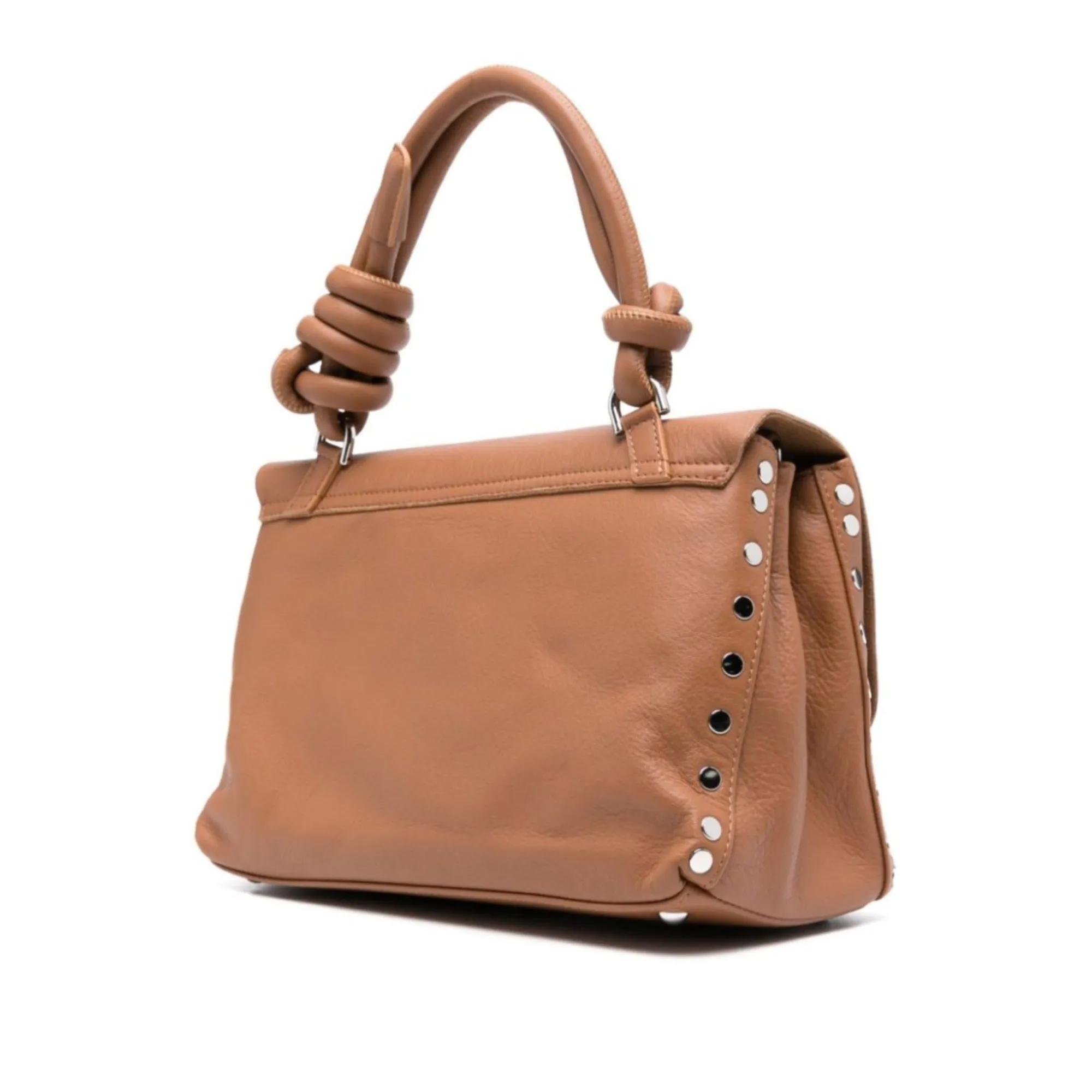 Zanellato Beige Leren Tas met Studs en Knoopdetails Beige Dames