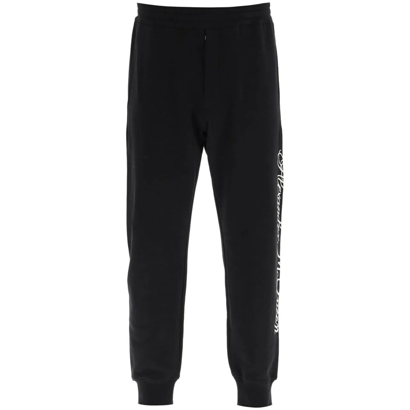Alexander McQueen T-Shirt Alexander Mcqueen Logo Cotton Pants schwarz