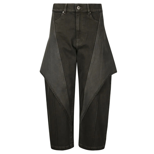 J.W.Anderson Jeans High-Waisted Multilayered Jeans Grey