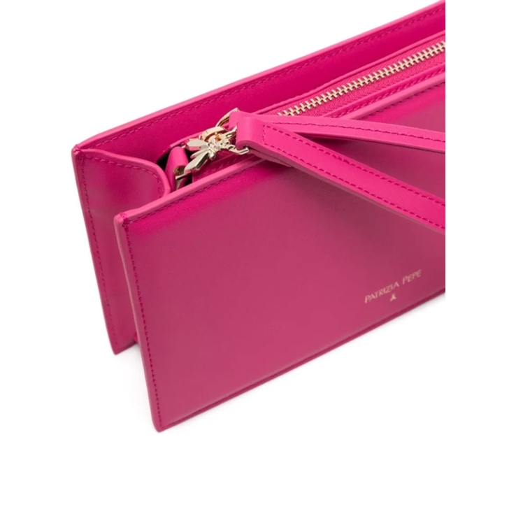 Patrizia Pepe Small Shoulder Bag With Logo Pink Schultertasche