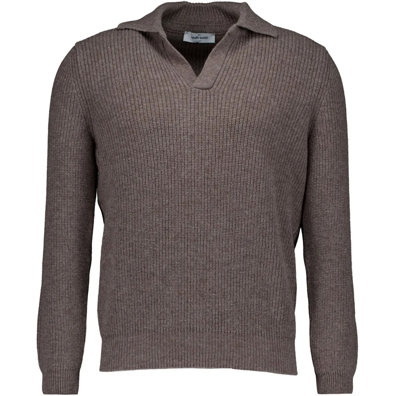 Gran Sasso Gilet Gran Sasso Trui Truien Taupe 23163/25067 taupe
