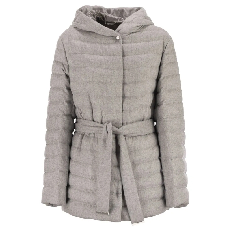 Herno  Silk And Cashmere Kimono Jacket Grey