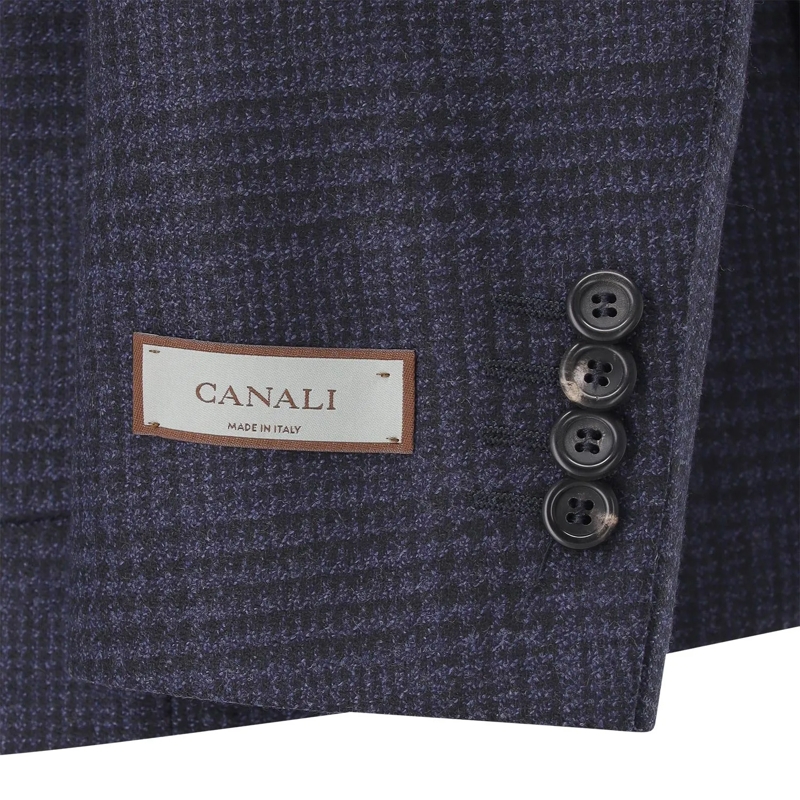 Canali Anzugjacke Sakko aus Wolle blau(Image 5)