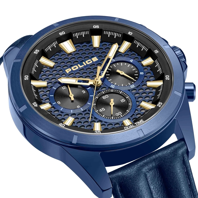 Police Automatikuhr Quarzuhr Malawi blau(Image 3)