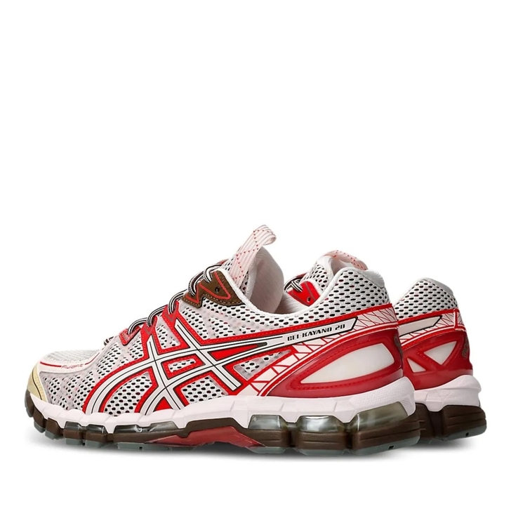 Asics red trainers on sale