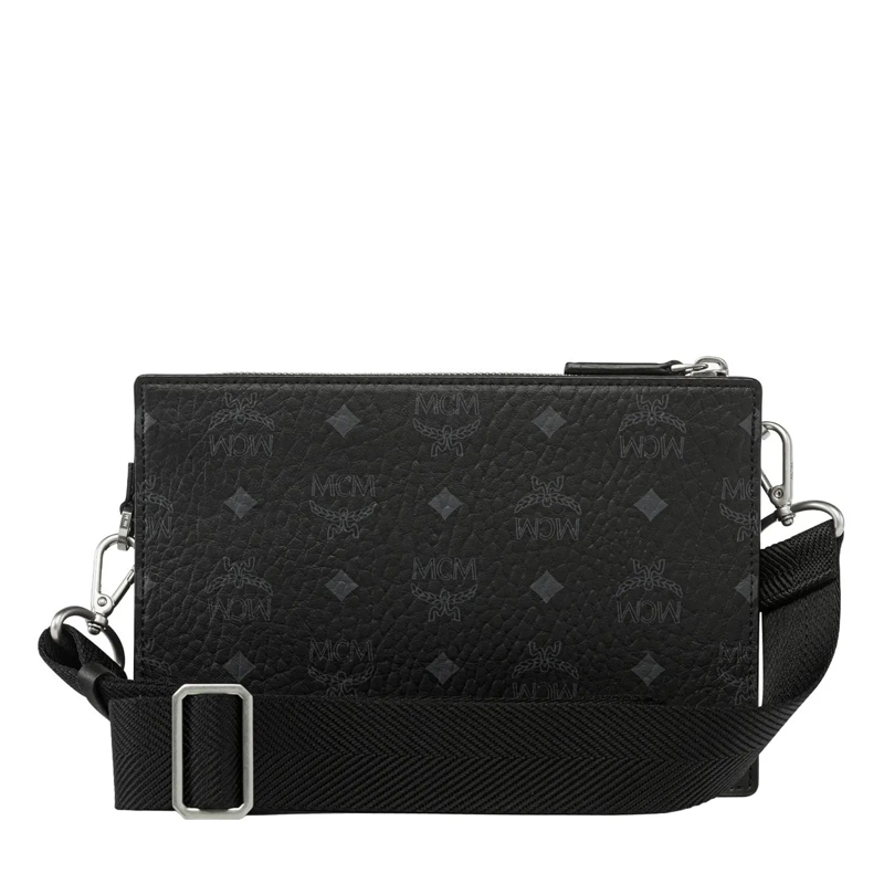 MCM Crossbody Bag Aren Vi Crossbody Sml Bk Black(Image 8)