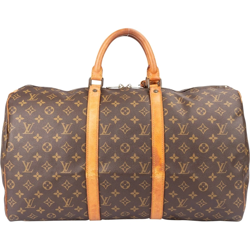 Louis Vuitton Tote Louis Vuitton Canvas Monogram Keepall 50 braun