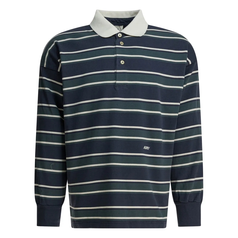 Autry International Polo shirt "Rugby" Cotton Polo Shirt Black