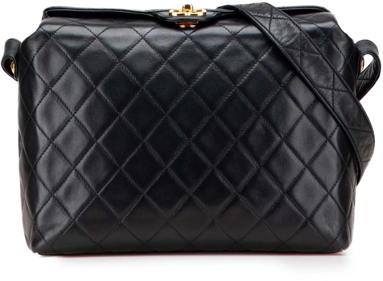 Chanel Hobo Bags - CC Quilted Lambskin Crossbody - Gr. unisize - in Schwarz - für Damen