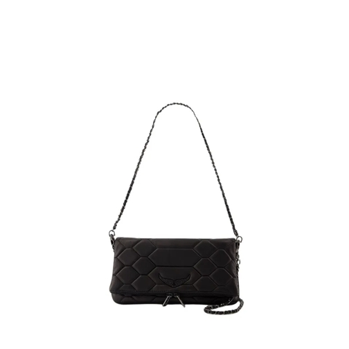 Zadig & Voltaire Rock Xl Crossbody - Leather - Black Black Borsa a tracolla