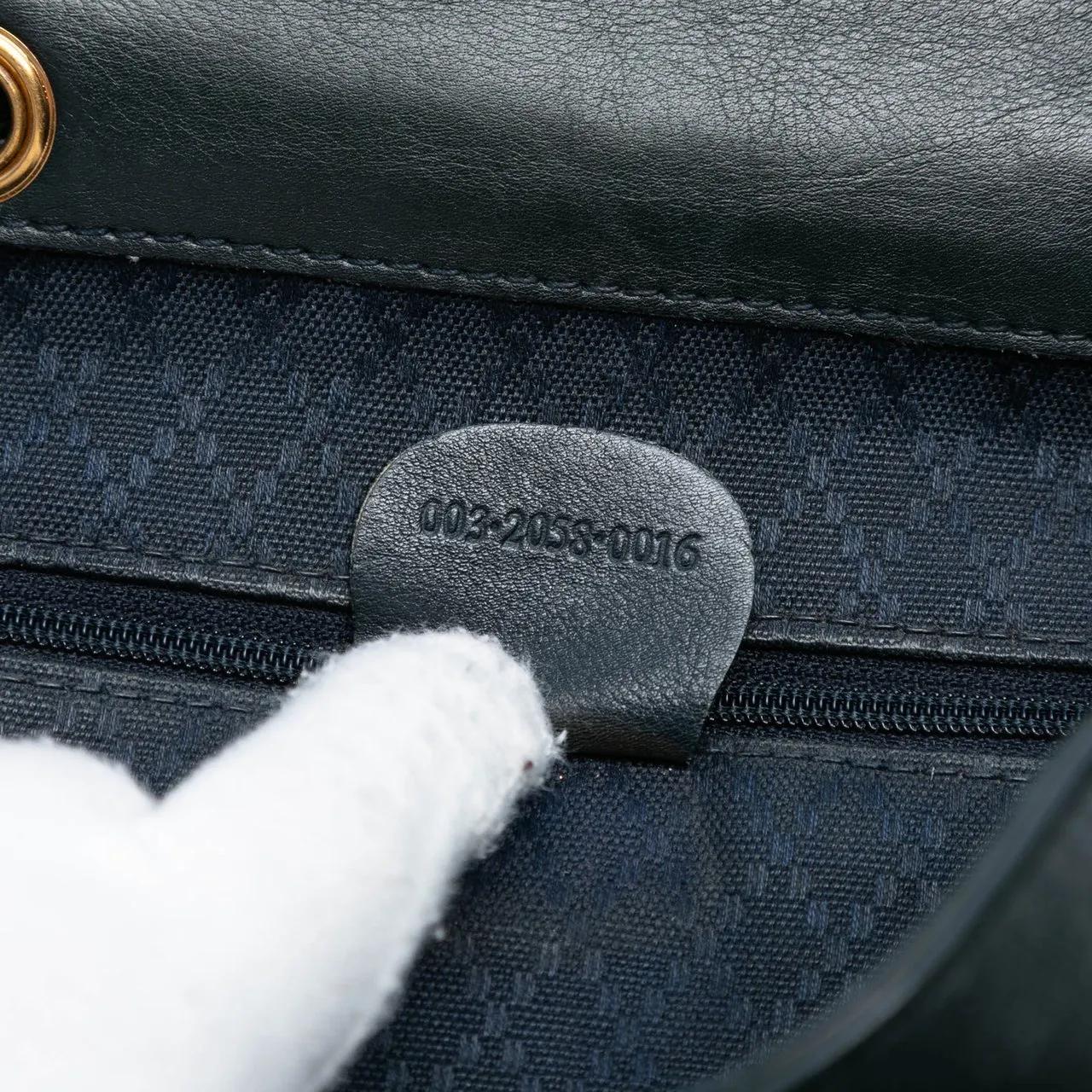 Thumbnail - Gucci Rucksäcke - Calfskin Bamboo Drawstring Backpack - Gr. unisize - in Schwarz - für Damen