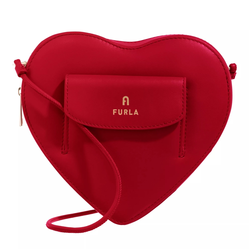 Furla Crossbody Bag Furla Camelia Heart Mini Cross Rosso Veneziano
