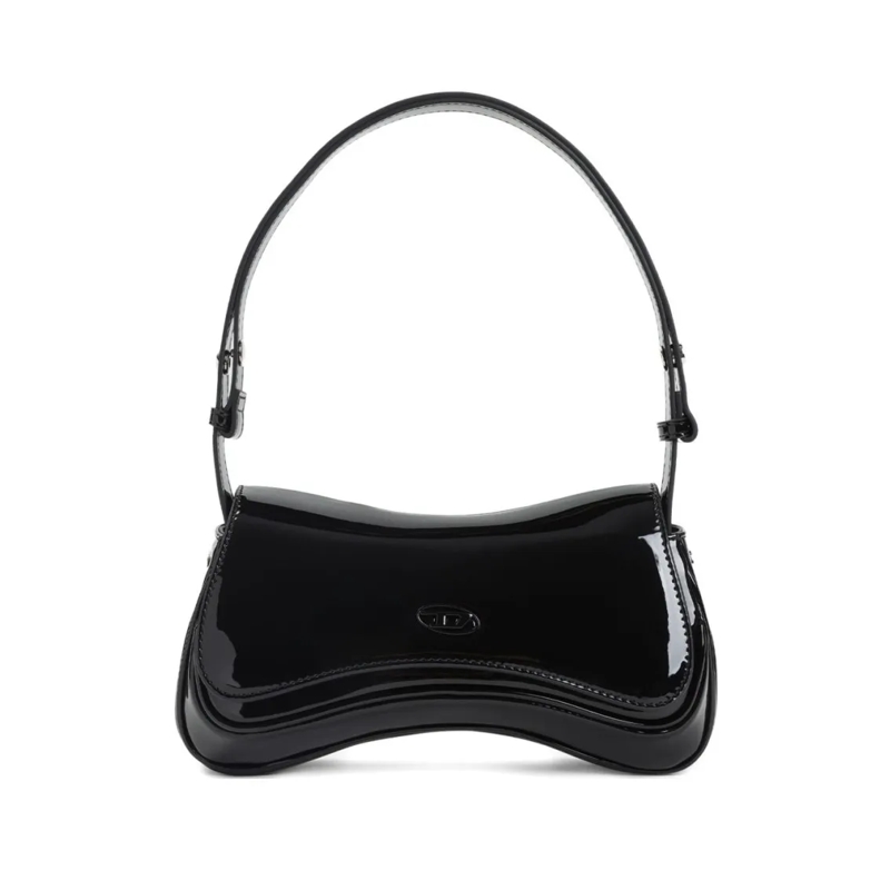 Diesel Sac à bandoulière Glossy Black Handbag Black