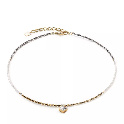 COEUR DE LION Collier Kristall-Gold Kurze Halskette