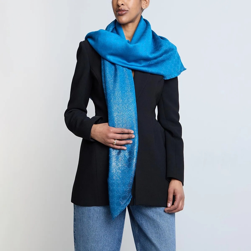 Gucci Lichtgewicht Sjaal Shawl New Shiny 130x130 mehrfarbig(Image 2)