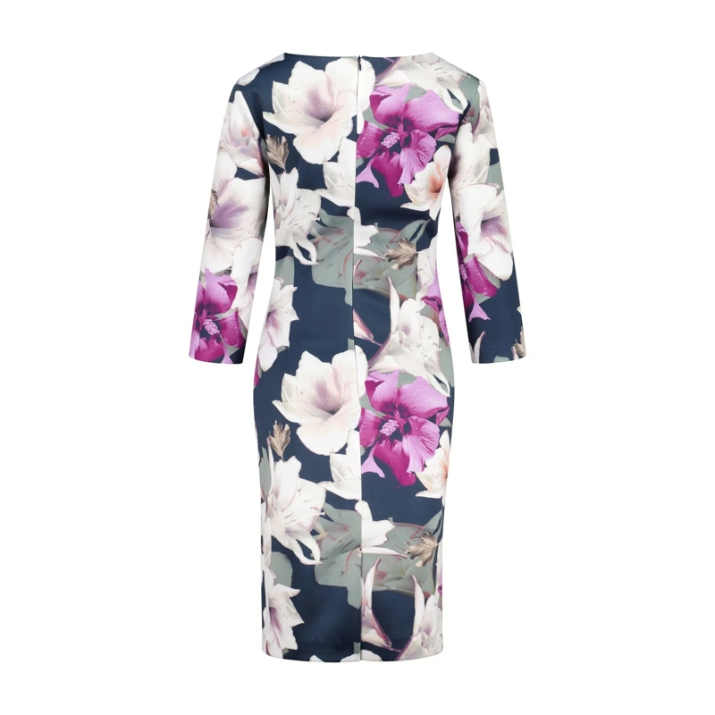 SWING Mini-jurk Cocktailkleid im floralem Design blau(Image 2)